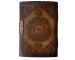 Charcoal celtic sun and moon deckle edge paper cheap classic vintage leather journal book of shadows brown blank diary 