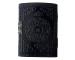 black celtic sun and moon deckle edge paper cheap classic vintage leather journal book of shadows blank diary 