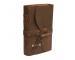 Buffalo Handmade Soft Leather Journal Bound Strap Leather Writing Journals Diary Deckle Edge 200 Both Side Blank Old Pages