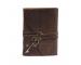 Leather Journal Notebook - Handmade Vintage Leather Bound Journals For Men And Women - Kraft Lined Paper 240 Pages, Leather Book Diary Pocket Notebook, Brown