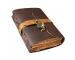 Vintage Brown Soft Leather Bound Lock Key Leather  Journal