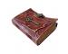 Antique Key Figured Leather Diary Locked Book, Handmade Journal