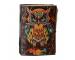 Leather Printed Journal Notebook Handmade Owl Print Design Vintage Deckle Edge Paper Journals For Men And Women - Craft Unlined Paper 200 Pages, Sketchbook & Notebook
