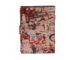 Handmade Leather Printed Journal Red Retro Collage Poster Design 200 Deckle Edge Vintage Paper Notebook & Sketchbook