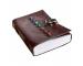 seven stone leather journal  handmade embossed