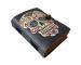  Skull Day Of The Dead Leather Print journal