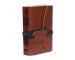 Buffalo Handmade Soft Leather Journal Bound Strap Leather Writing Journals Diary Deckle Edge 100 Blank Pages