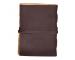 200 Deckle Edge Vintage Paper Handmade Leather Journal Writing Notebook-Leather Bound Brown Journals To Write In Present For Unisex