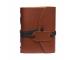 Buffalo Handmade Soft Leather Journal Bound Strap Leather Writing Journals Diary Deckle Edge 100 Blank Pages