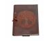 Round Tree Of Life Embossed Handmade Soft Leather Journal Writing Bound Journals Diary Handmade Recycled Cotton 120 Blank Pages