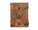 Antique Handmade Leather Journal Handmade Work Writing Three Stone Journals Diary Handmade Recycled Cotton 120 Blank Pages