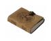 Soft Leather Journal Handmade Round Tree Of Life Embossed Antique Design Notebook