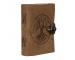 Soft Leather Journal Handmade Round Tree Of Life Embossed Antique Design Notebook & Sketchbook