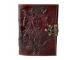 Leather Journal Handmade Embossed Triple Goddess Hekate Design Journal For Unisex Unlined Recycled Cotton Paper 240 Pages, Leather Blank Book