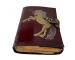 Mens Leather 7 X 5 Inch Handmade Unicorn Embossed Double Color Travel Handmade Unlined Paper Journal, Sketchbook, Notebook, Blank Book, Blank Page Journals For Women
