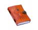 Wolf Embossed With Stone Handmade Antique Leather Journal