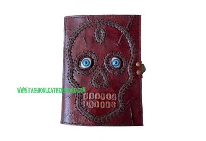 Vintage Handmade Leather Old Monk Print Blank Spell Book Of Shadow Journal With Lock Clasp Witchcraft Supply Vintage Paper Diary Notebook