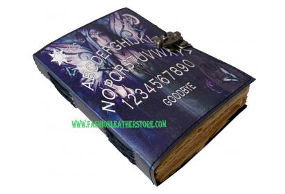 Leather Printed Journal Notebook Handmade Print Design Vintage Deckle Edge Paper Journals For Men And Women ABCD journal