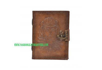 New Vintage Handmade Queen Embossed Vintages Blank Paper Notebook Leather Journal Diary & Sketchbook