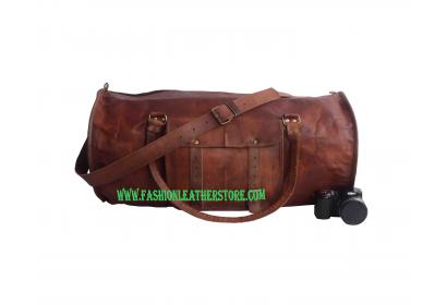 leather handmade travel bag