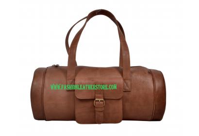 Leather Foldable Sport Duffel Bag Travel Gym Duffle Bag for Men Women