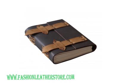 Vintage Handmade Leather Journal Black Soft Leather Antique Design Bound Notebook