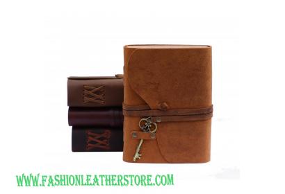 Journals Notebook - For Him & Her Handmade Leather Bound Key Lock