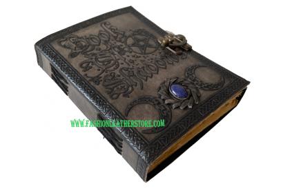 Book Of Shadows The Spell Book Hardcover Embossed Notebook Brown With Antique Two Color An