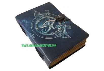 Wholesaler Handmade Vintage Handmade Leather Third Eye Of Horus Printed Cover Unlined Pape