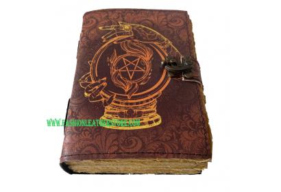 Leather Journal Note Book Multicolor book of shadows Antique Style Handmade Eye Printed St