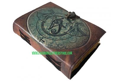 Leather Journal Note Book Multicolor book of shadows Antique Style Handmade Eye Printed St