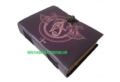 Leather Journal Note Book Multicolor book of shadows Antique Style Handmade Eye Printed St