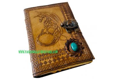 Leather Journals for Writing Notebook Sketchbook Diary with Lock for Men Women DND Book of