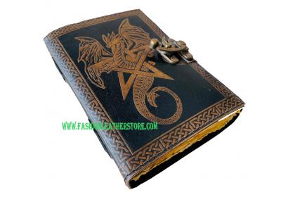 Wholesaler Le Cuir Pentacle Dragon Pentagram Wicca Wiccan Antique Leather Pagan Star 