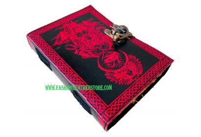 Celtic Eye Of Horus Eye Antique Design Embossed Spells Books Of Shadows Notebook With Doub