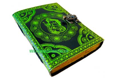 Leather Journal Creative Book Of Shadows Custom Printing Spell Books Mermaid Student Notebook Hardcover Spiral Sketch Pad Wholesale Birthday Gift Notebook