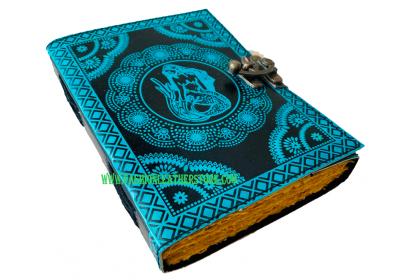 Wholesaler Handmade Grimoire Leather Journal Creative Custom Printing Mermaid Student Note