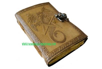Leather Bound Journal Engraved Vintage Journal Leather Journal For Women Sketchbook Dragon