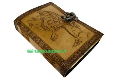 Leather Bound Journal Embossed Vintage Journal Leather Journal For Women Sketchbook Dragon