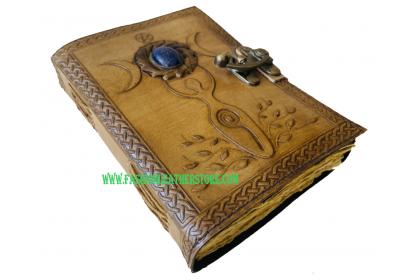 Mother Goddess Book Of Shadow Leather Journal Embossed Writing Notebook Antique Bound Hand