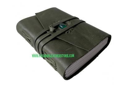  Handmade Stone Tan Wrap Bound Leather Journal