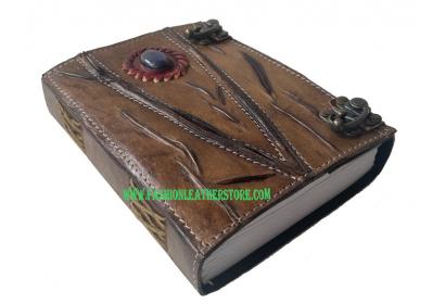 Handmade Charcoal Vintage Leather Journal