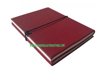 Handmade Red And Brown Leather Journal Antique Diary