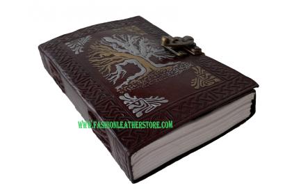 Wholesaler Celtic Design Embossed Double Color Notebook With Golden & Sliver Color 