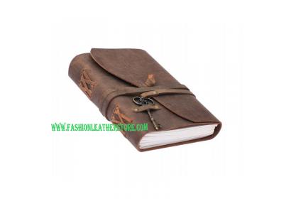 Handmade Antique Leather Bound Brown Journal