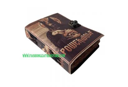 Handmade Power Wolf Leather Journal Spell Book Of Shadows