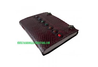 handmade embossed leather journal