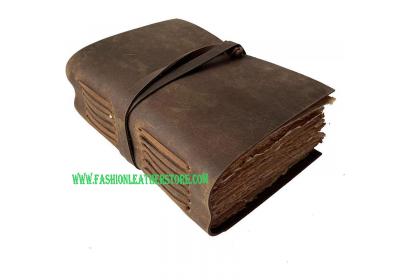  Bound Tan Wrap Journal Antique Handmade Leather Journal
