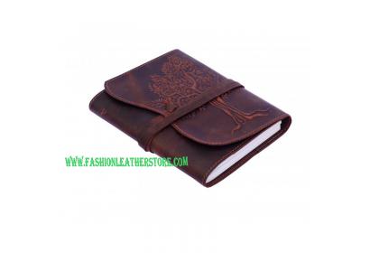 Handmade Antique Leather Journals Travel Diary Brown Tree Of Life Embossed dairy
