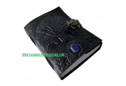 tree of life embossed leather journal